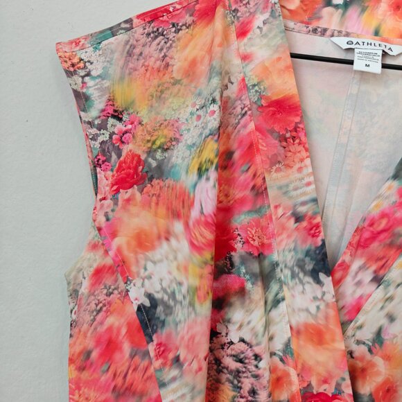 Athleta Women's Marlow Floral Bloom Romper NWT (Size Medium) Spring Athleisure - Picture 8 of 13